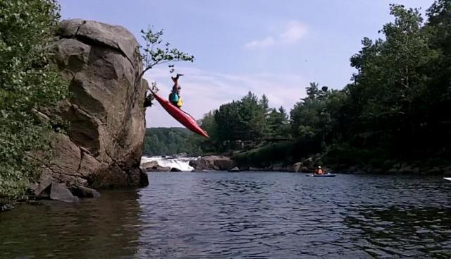 Jump Rock on Lower Yough
