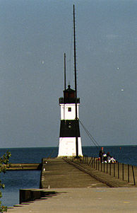 Erie Pierhead Light in 1991 - 11th trip