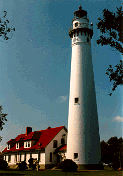 Wind Point Light in 1989 - 8th trip