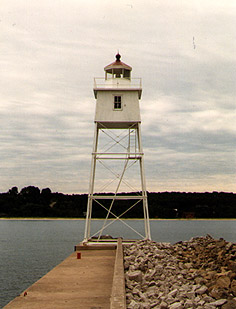Grand Marais Harbor Lights in 1987