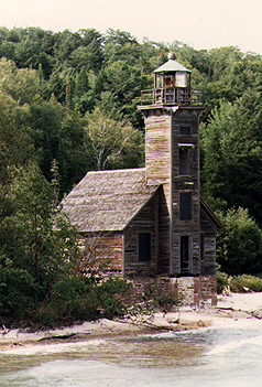 Grand Island East Channel Light in 1987 - 2nd trip