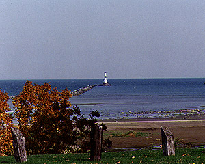 Conneaut West Breakwater Light in 1991
