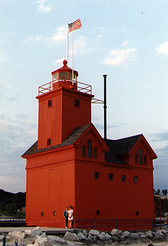 Holland Harbor Light in 1988 - 3rd trip