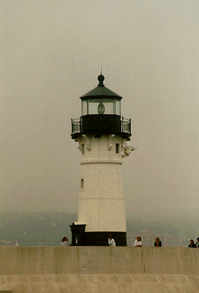 Duluth North Breakwater Light in 1994 - 19th trip