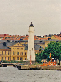 Karlskrona Harbor Front Range Light in 1999 - 33rd trip