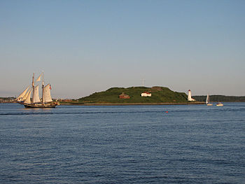 Georges Island Light in 2009 - 50th trip