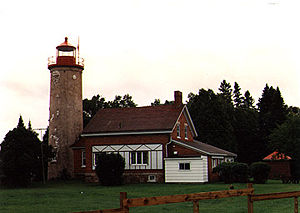 Portage River Light in 1988