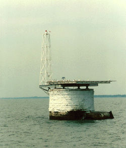 Colchester Reef Light in 1993 - 15th trip