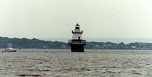 Hog Island Shoal Light in 1997 - 28th trip