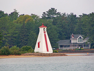 Pointe Aux Pins Front Range Light in 2007 - 48th trip