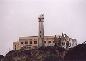 Alcatraz Island Light in 2001