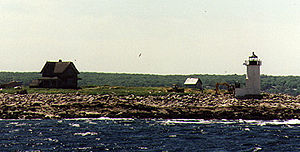 Straitsmouth Island Light in 1997 - 28th trip