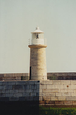 Dun Laoghaire West Light in 1995 - 22nd trip