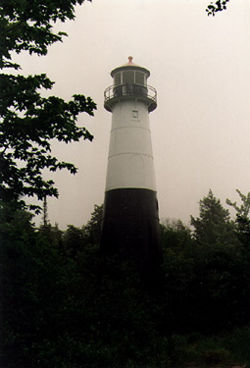 Grand Island West Channel Light in 1994 - 19th trip