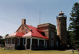 Old Mackinaw Point Light in 1994 - 19th trip