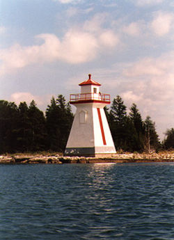 Stokes Bay Front Range Light in 1990 - 9th trip