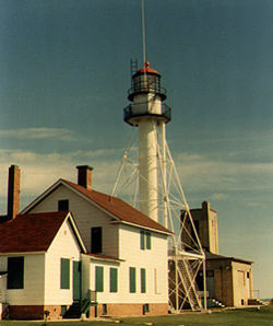 Whitefish Point Light in 1987