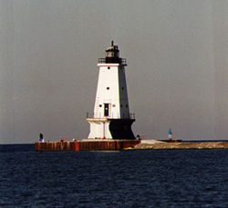 Ludington North Breakwater Light in 1996