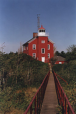 Marquette Harbor Light in 2002