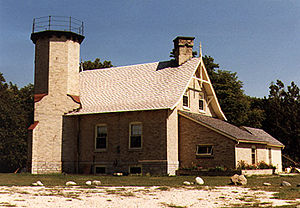 McGulpin's Point Light in 1987 - 2nd trip