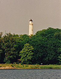 Karlskrona Harbor Rear Range Light in 1999 - 33rd trip