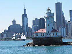 Chicago Harbor Light in 2010 - 53rd trip