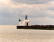 Port Burwell West Breakwater Light in 1991