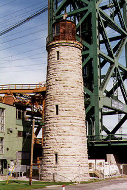 Burlington Canal Main Light in 1995 - 23rd trip