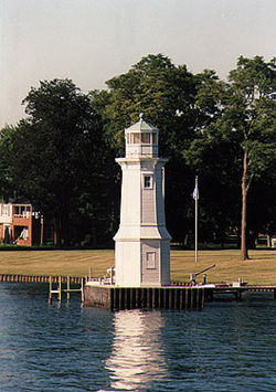 Grosse Ile North Channel Front Range Light in 1993 - 15th trip