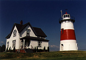 Stratford Point Light in 1997 - 28th trip