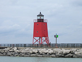 Charlevoix South Pier Light in 2010 Photo by Diana Carter